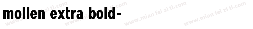 mollen extra bold字体转换